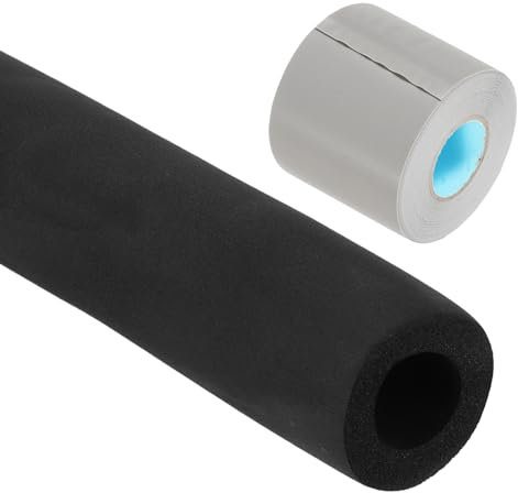 PATIKIL 1-1/4(32mm) ID x 6Ft Pipe Insulation Foam Tube, Pipe Cover Wrap Roll Bar Padding Tubing with Wrapping for Handle Grip HVAC Air Conditioner