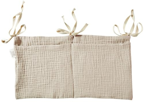 Organizador de Cuna, Organizador de Cuna para Bebé, Organizador de Cama Colgante para Cuna, Bolsa de Cuna, Bolsa de Juguetes, Pieza de Almacenaje, Cama Auxiliar para Bebé, Portapañales Caqui para Bebé