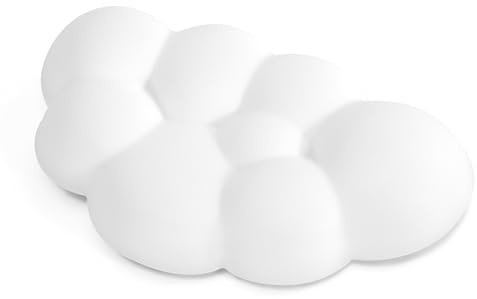 Yesaler Repose Poignet de Souris Cloud Wrist Rest Support de Poignet Ergonomique Support de Poignet pour Souris pour Bureau École Blanc