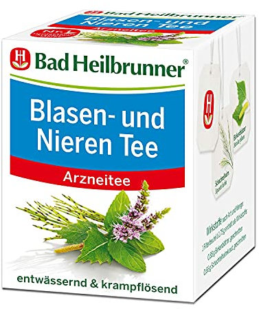 Bad Heilbrunner Nieren- und Blasen Tee im Filterbeutel, 6er Pack (6 x 8 Filterbeutel)