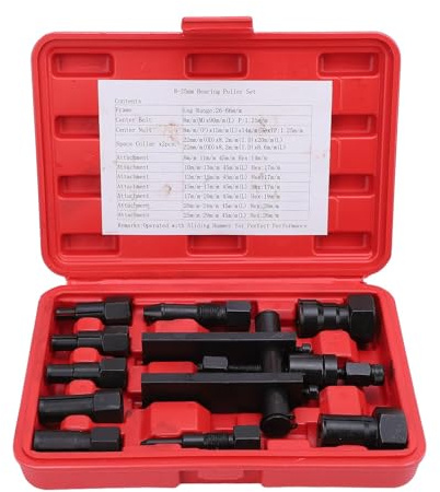 Ejoyous Set Estrattori Cuscinetti 10 Pezzi, Kit Rimozione Cuscinetti Interni per Moto, Estrattore Cuscinetti a Sfere, Attrezzi per Rimozione Cuscinetti Ruota