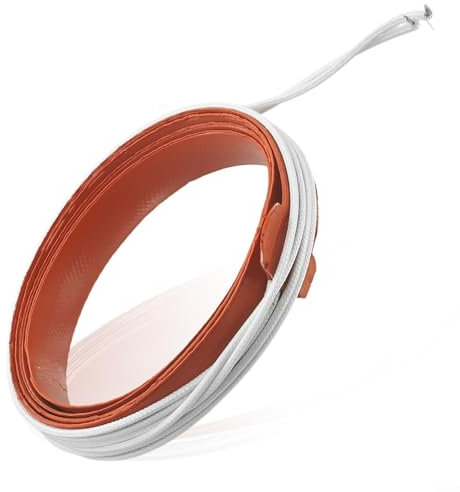 Calentador de silicona flexible que calienta el parabrisas y los limpiaparabrisas para ayudar a eliminar el hielo y la nieve con un cable de alimentación desmontable de 1 m, 150 W, 12 V, 15 x 1200 mm