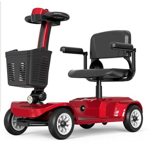 Auto Folding Mobility Scooter with Lithium Battery - Green Power, Portable Mobility Scooter, Mobility Scooters for Adults,Foldable Lightweight 4-Wheel Mobility Scooter C,12A