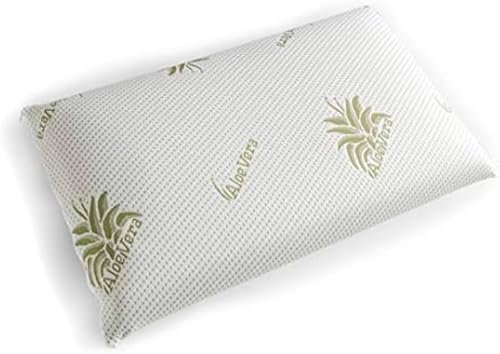Generico CUSCINO FIOCCO MEMORY FOAM FODERA ALOE VERA ORTOPEDICO ERGONOMICO ITALIA 16 H Altezza Antibatterico Antiacaro