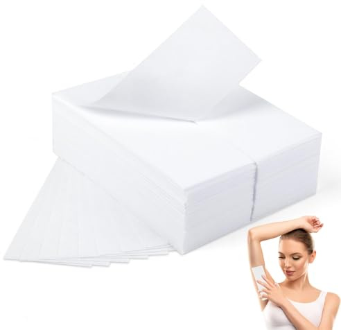 100 Pack Wax Strips Paper, Large Non-Woven Hair Removal Waxing Strips for Legs Arms Underarms and Face, Professional Paper Wax Sheets for Body Waxing, 2.75 x 7.87 Inch