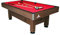 Cougar Saphir Billardtisch 7ft in Braun/Rot | Höhenverstellbarer Pooltisch inkl. Zubehör | Tischbillard für Kinder und Erwachsene | Indoor Pool/Billard Tisch