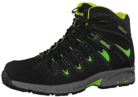 Meindl Jungen Unisex Kinder Wanderschuhl Snap Junior Mid Trekking-& Wanderstiefel, Lemon Schwarz, 29 EU