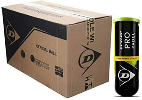 Dunlop Palla Pro Padel Pack (3x24) Confezione da 24 Pezzi x 3 Palline Totale Palline 72