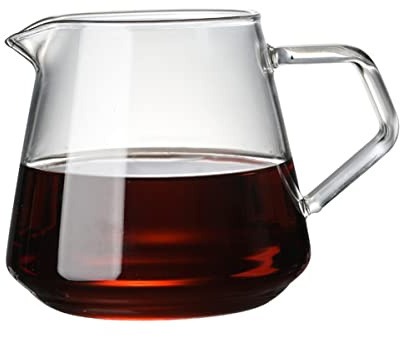 ZNZNANG Servidor de café, vidrio de borosilicato, adecuado para preparar café, leche, té (650 ml)
