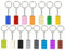 15 Pièces Porte-Clés Blocs De Construction Porte-Clés, Pendentif De Sac Pendentif En Plastique Porte-Clés Pendentif Bâtiment Coloré Porte-Clés En Brique Décorative Pour Cadeaux, Prix, Faveurs