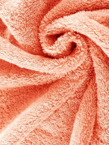 herzbach home Gästehandtuch 3er Set 30 x 50 cm – Hochwertige, weiche & saugstarke Gäste-Handtücher in Premium-Qualität – 100% natürliche Baumwolle (Coral)