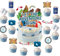 YUEcthynous Decorazione Cupcake di Viaggio,13 pezzi Decorazioni Cupcake a Tema di Viaggio,Avventura per Torte Compleanno Decorazioni per Cupcake Happy Birthday baby shower