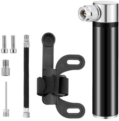 ComfyHarbor Mini Bike Pump with Stand Portable Bicycle Air Pump Aluminum Alloy Frame Mount 120 PSI High Pressure for Presta forSchrader Valve for Road Mountain Bikes(blue)