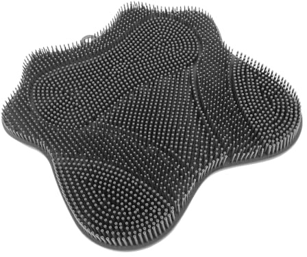 PACKOVE Tapis de Douche Antidérapant pour Brosse de Massage avec Ventouses Nettoyeur la Douche