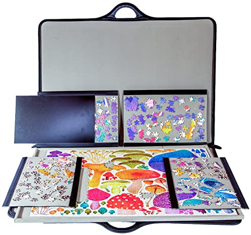Jigthings – Jigsort 1000 – Jigsaw Puzzle Board with Carry Case for Puzzles up to 29.5 x 20.5. Saves and Stores Most 1000 Piece Puzzles