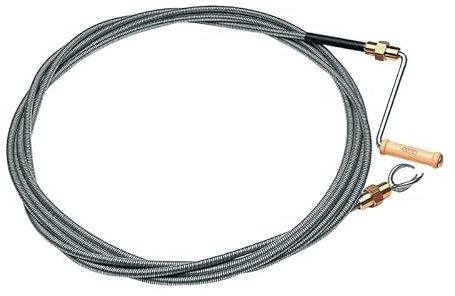 Rohrreinigungswelle L.10m Wellen-D.12mm Krallen-D. 40mm doppellag.m.Messingkuppl.
