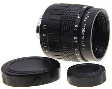 50 mm F1.4 CCTV-TV-Filmobjektiv + C-Halterung + Makroring, for Samsung NX-Kamera NX1000 NX210 NX20 NX200 NX11 NX100 / NX5 / NX10