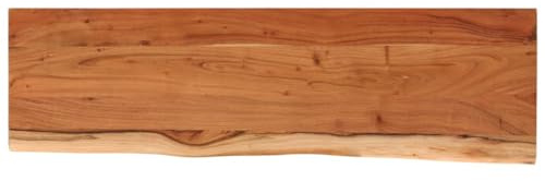 vidaXL Piano Tavolo 120x40x3,8 cm Rettangolare Legno Acacia Bordi Vivi, Piano Tavolo in Legno, Piano Tavolo Rettangolare, Piano tavolino