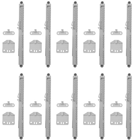 Jemcgrl 10Pcs / Lot Adaptateur de Glissière D'Armoire Système de Fermeture en Douceur pour Tout Tiroir une Latéral Tampon Amortisseur Coulissant