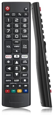 Telecomando per LG Universale, Sostitutivo Telecomando TV LG, Compatibile con LG Telecomando Smart TV AKB75095307 Adatto per LG LCD LED High-Definition TVS UHD OLED 3D 4K TVS(Batterie non Incluse)