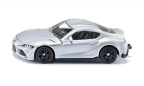 siku 1578, Toyota GR Supra, Spielzeug-Auto, Metall/Kunststoff, Silber, Detaillierte Motor-Nachbildung, Sportliche Felgen, Gummierte Reifen