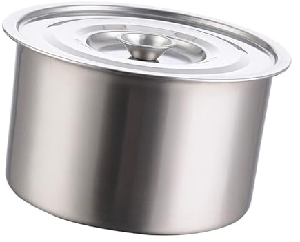 Stainless Steel Stock Pot, Stock Pot with Lid Pasta Pot Multifunctional Soup Pasta Pot for Home Kitchen Restaurant Dishwasher Safe (18cm)