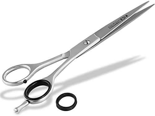 Hundeschere Gerade mit 2-Seitiger Mikroverzahnung 7 Zoll ICE-ROSTFREI