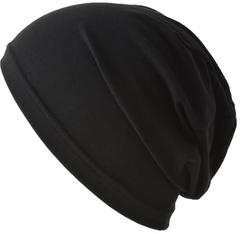 CHARM Mens Sports Beanie Hat - Thermal Workout Gear Womens Gym Outdoor Sweat Cap Black