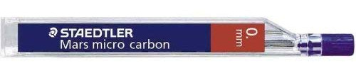 STAEDTLER 24 Mars Micro Mechanical Pencil Leads 0.5mm 2B (2 Tubes of 12)