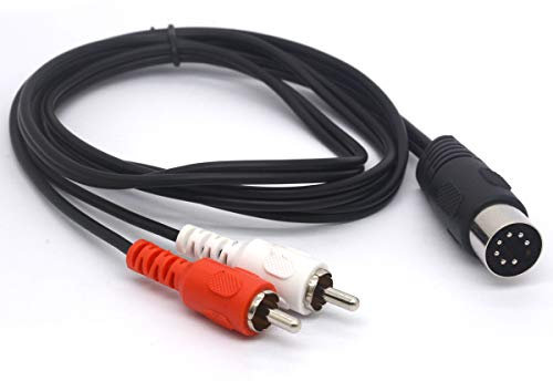 OpenII 7-poliger DIN-Stecker auf Dual-Cinch-Stecker, Audio-Adapterkabel, verbindet CD-Player, DVD, Phono, LD AUX-Anschluss zu Bang Olufsen (1 m)