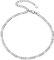 PROSILVER 925 Sterling Silber Fußkettchen für Damen Mädchen 3mm Figarokette Fußkettchen Armband 22+5cm verstellbar 3+1 Gliederkette Sommer Strand Schmuck Accessoire