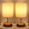 HSLighting Nachttischlampe 2er Set LED Tischlampe Touch Dimmbar Glühbirne 3 Helligkeitsstufen Einstellbar Schreibtischlampe Minimalistische für Nachttisch Schlafzimmer Lesen Wohnzimme