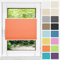 HOMEDEMO Plissee ohne Bohren Klemmfix, B70 x H110 cm Orange, Faltrollo Plisseerollo Jalousie für Tür & Fenster Blickdicht Sichtschutz Sonnenschutz Rollo