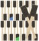 AKOLAFE 80PCS Foam Brush 1 Sponge Paint Brushes Small Foam Paint Brushes Mini Varnish Brush Sponge Foam Brushes for Wood Staining, Painting, Varnish, Glue, Art and Craft