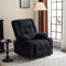 SEPNINE Fauteuil Relax éLectrique avec Fonction de Massage, Chauffage, Poche LatéRale, 2 Porte-Gobelets, Port de Charge USB, Fauteuil de TéLéVision Fonction De Couchage pour Salon