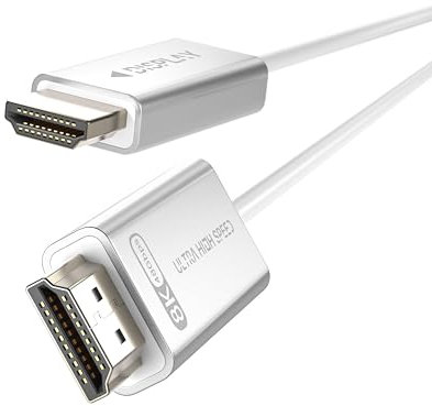 YSerendept Fiber Optic HDMI 2.1 Cable(33ft), Active Optical HDMI 2.1 Cord, Compatible with Projector, Game Console, PC, TV, Monitor etc