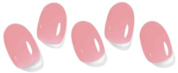 Rose corail Autocollant Ongle Gel UV, 20pcs Film pour Ongles Autoadhésif Pour Nail Art