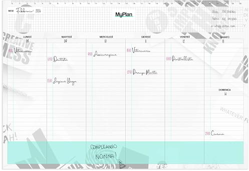 Planificador semanal de mesa A4 Plus 32 x 22 – Agenda planificador semanal 2026 / planificador de escritorio 2026 / To do list planner