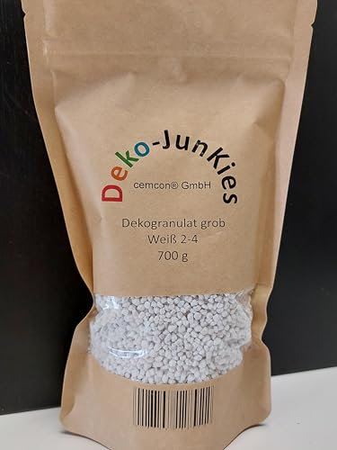 cemcon Dekogranulat Bastelsand Quarzsand grob (Weiß 2-4 mm)