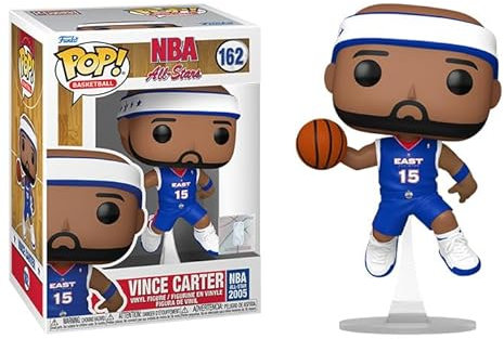 Funko Pop NBA Legends + Protector: Pop! Basketball Vinyl-Figur (Geschenkset gebündelt mit ToyBop Box Protector Collector Case) (Vince Carter All-Star 2005)