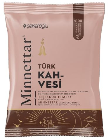 Şekeroğlu Minnettar Café Turc Traditionnel, Arôme Riche et Saveur Authentique, 100g