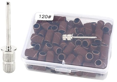 80/120/180/240 grano máquina taladro lijadora juego de bandas de lijado quitar lima de taladro uñas acrílicas gel