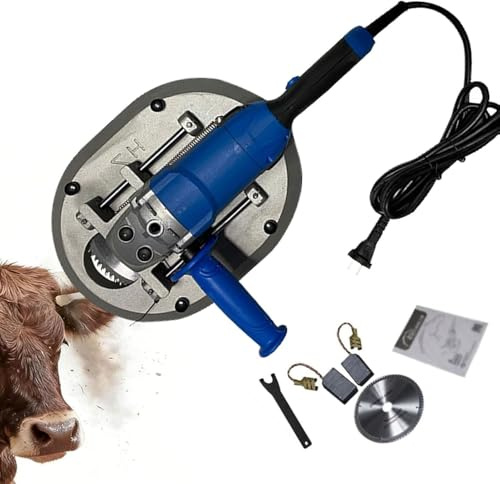 Elektrisk hornborttagare för boskapsfår, 1 900 W avhorningsutrustning, 85 mm diameter, smärtfritt skärverktyg för veterinäranvändning på gårdar och rancher