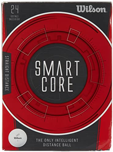 Wilson Smart Core Golfbälle, Weiß, 24 Stück