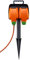 Masterplug IPGS15/2-MS Weatherproof Outdoor Inline Double Socket Garden Spike with 15 Metre Extension Lead, IP54 Rated Orange
