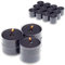 Candelo Set di 24 luci profumate Ambiente – Candela profumata Black Rose – Tealight in custodia in plastica 3,8 x 1,7 cm – durata 4 ore – lumini nero
