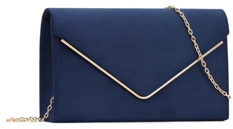 EVEOUT Clutches de Terciopelo para Mujer Bolso Terciopelo con Cadena para Fiesta Bolsos bandolera Terciopelo para Noche Boda Cotidiana