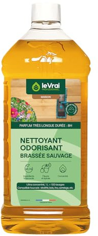 LE VRAI PROFESSIONNEL - Nettoyant Surodorant - Détergant Sols - Multi-Surfaces – Parfum Brassée Sauvage – Fabrication Française – Flacon 1L