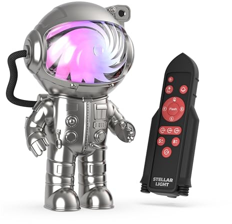 MOB - Projecteur Ciel Étoilé STELLAR LIGHT - Lampe Galaxie & Veilleuse Relaxante pour Plafond - Ambiance Galaxie et Étoiles - Idéal Chambre & Enfant