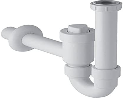 Geberit 152.860.11.1 Sifone per Lavello con Chiusura e Ritegno